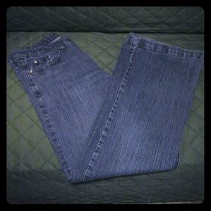 Ladies blue jeans